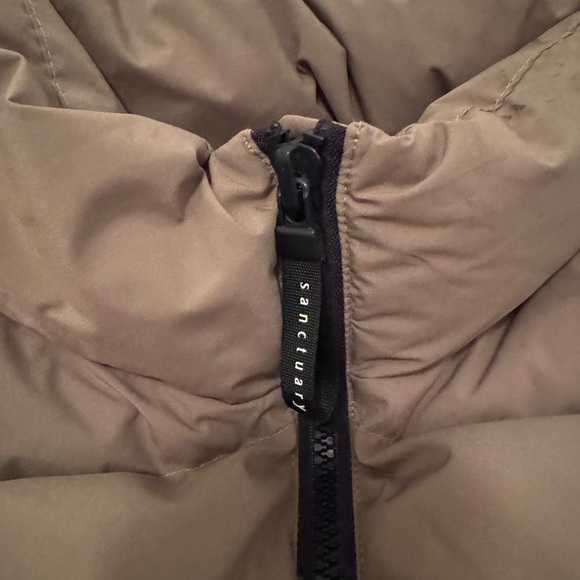 Sanctuary Puffer-Up Down Vest XL Green - Picture 7 of 8